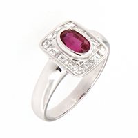 Ringe Damiani Dame Classici Tradition in Weißgold Rubino 0.83 Ct DCL02679 - DCL02679